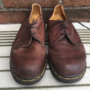 Vintage Dr Marten 1461 Brown Leather Shoes!